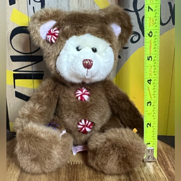 Vintage Russ Berrie Cookie Peppermint Candy Gingerbread Bear Retired~ - Picture 15 of 17